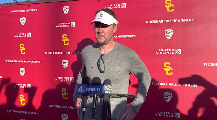 USC head football coach Lincoln Riley
